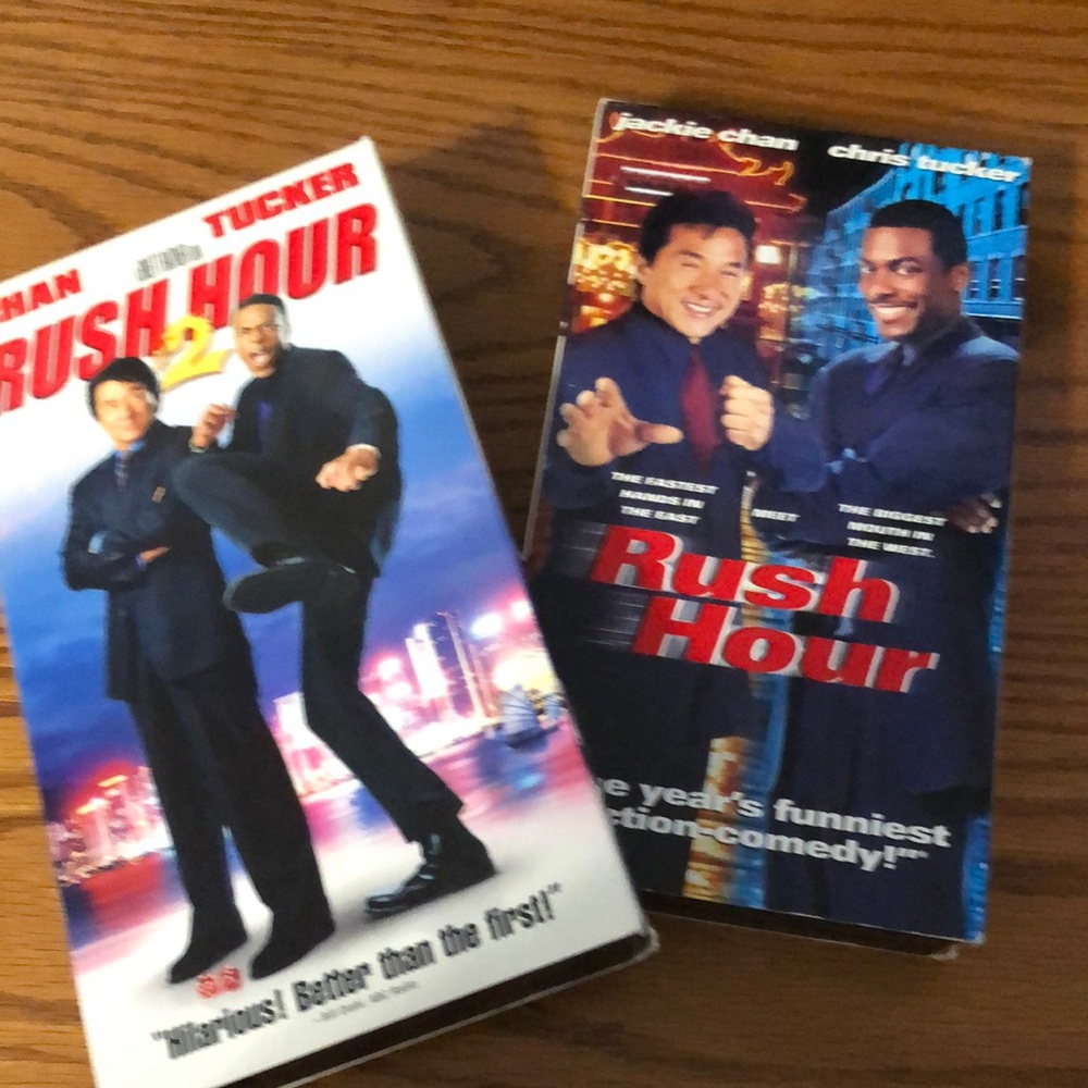 Rush Hour 1 & 2 VHS Set